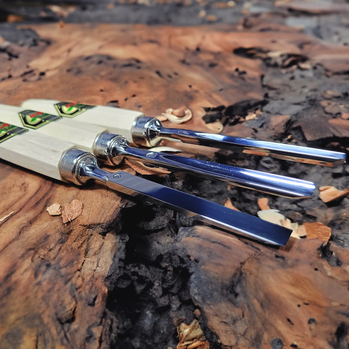 Set 3424 SB de 3 Mini Gubias y 1 Cuchillo Two Cherries para Xilografia y Tallado16