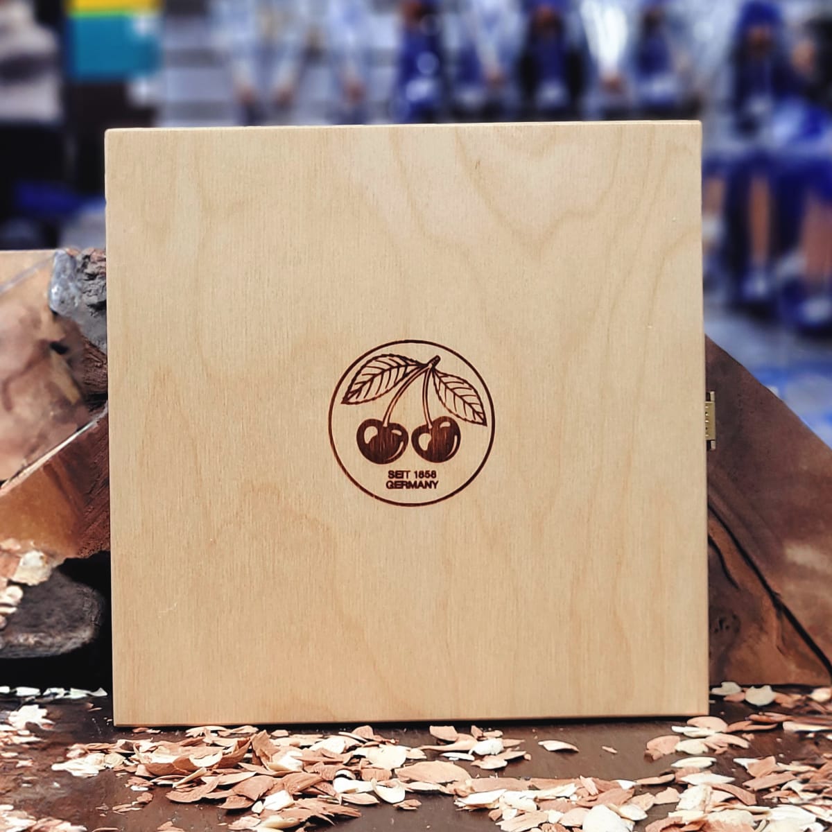 Set 3441 HK de 6 Mini Gubias 4 Cuchillos y 1 Piedra Two Cherries para Xilografia y Tallado 0