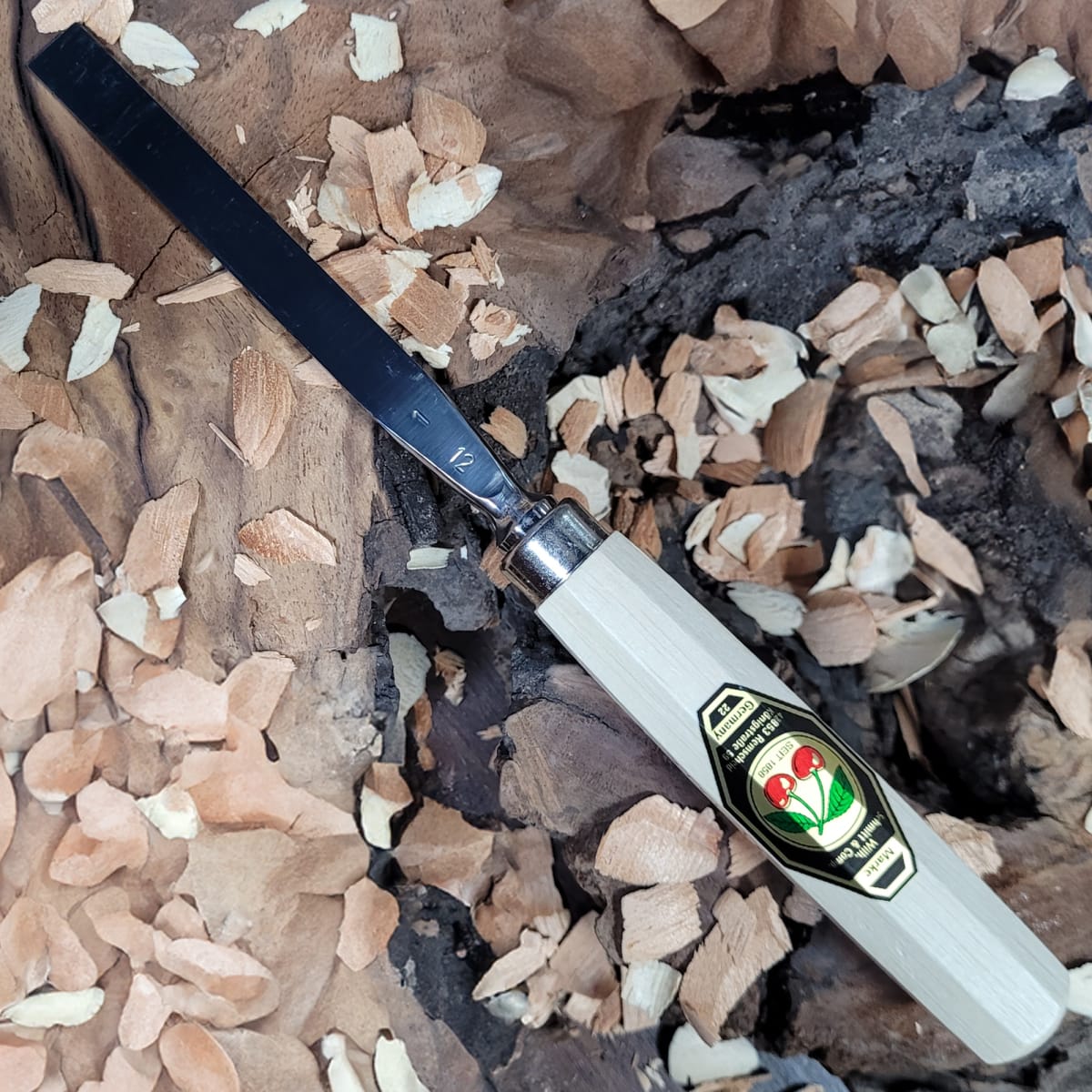 Set 3157 LRT de 12 Gubias 4 Mini Piedras de Arkansas y 1 Estuche de Cuero Two Cherries para Tallado26