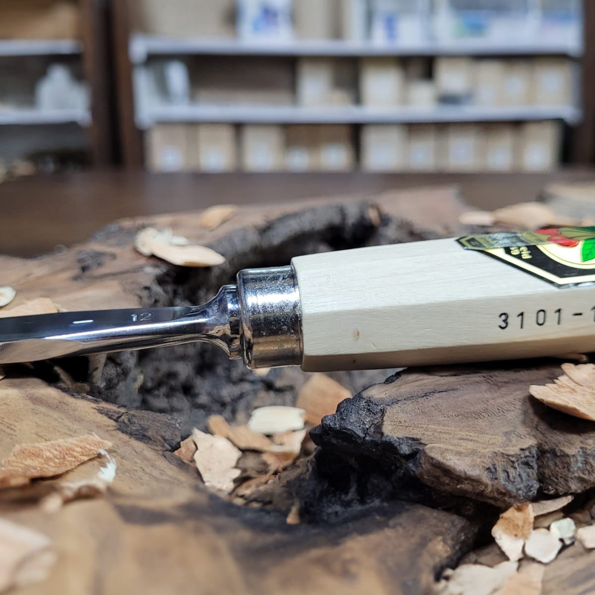 Set 3157 LRT de 12 Gubias 4 Mini Piedras de Arkansas y 1 Estuche de Cuero Two Cherries para Tallado27