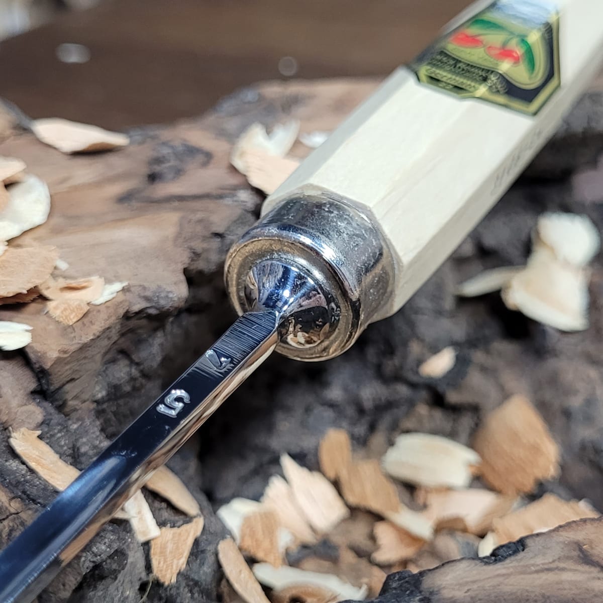 Set 3157 LRT de 12 Gubias 4 Mini Piedras de Arkansas y 1 Estuche de Cuero Two Cherries para Tallado31