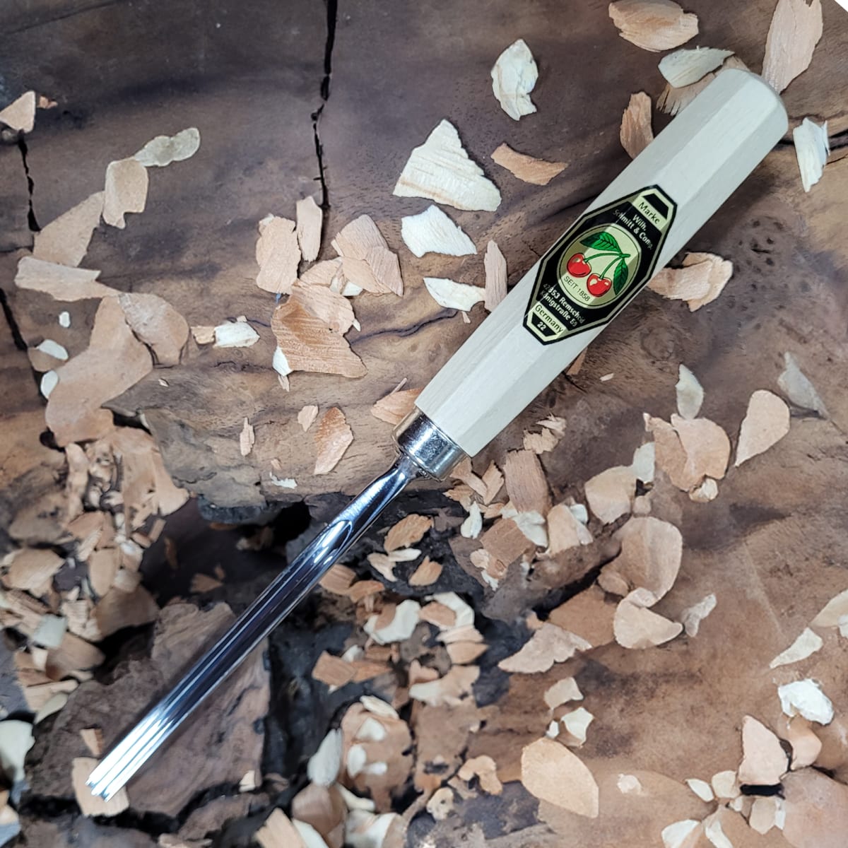 Set 3157 LRT de 12 Gubias 4 Mini Piedras de Arkansas y 1 Estuche de Cuero Two Cherries para Tallado32