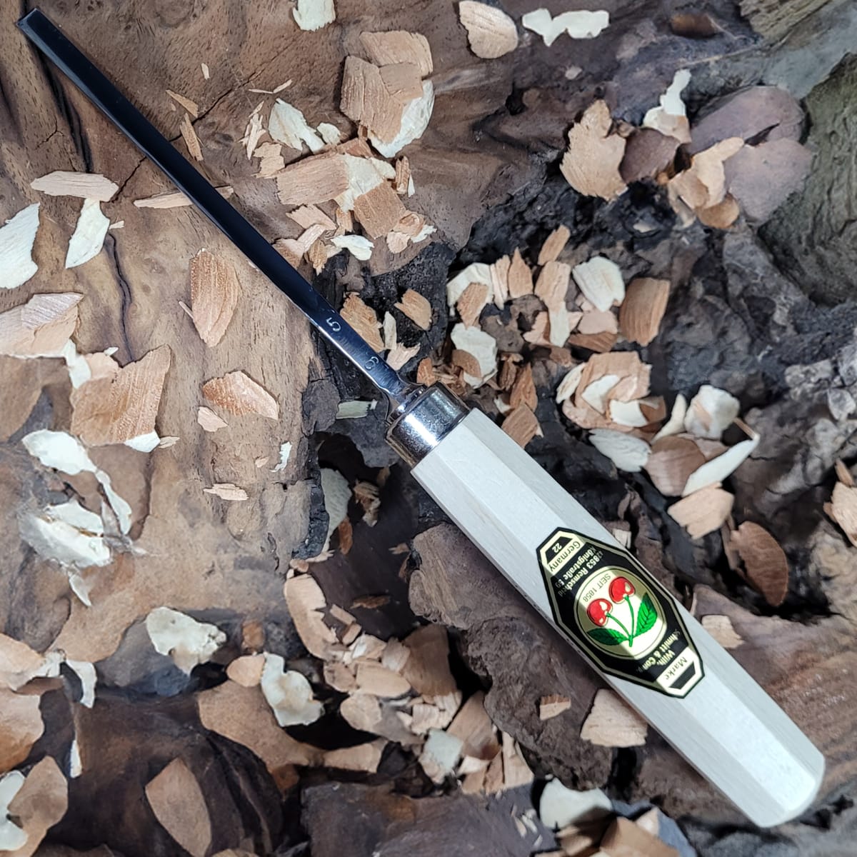 Set 3157 LRT de 12 Gubias 4 Mini Piedras de Arkansas y 1 Estuche de Cuero Two Cherries para Tallado34