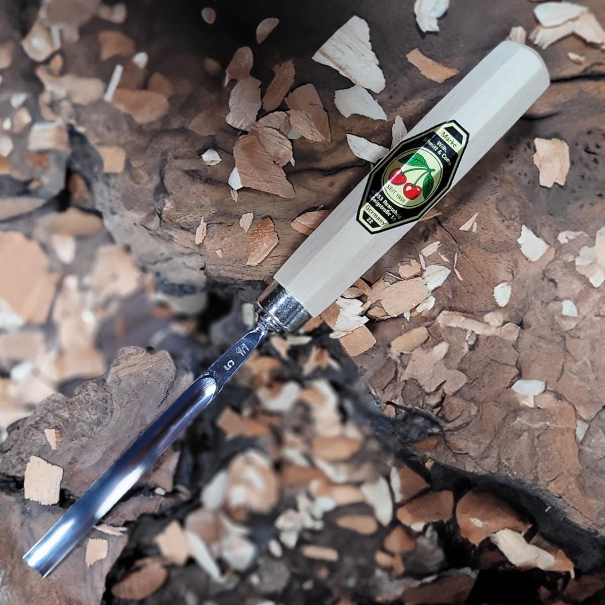 Set 3157 LRT de 12 Gubias 4 Mini Piedras de Arkansas y 1 Estuche de Cuero Two Cherries para Tallado38