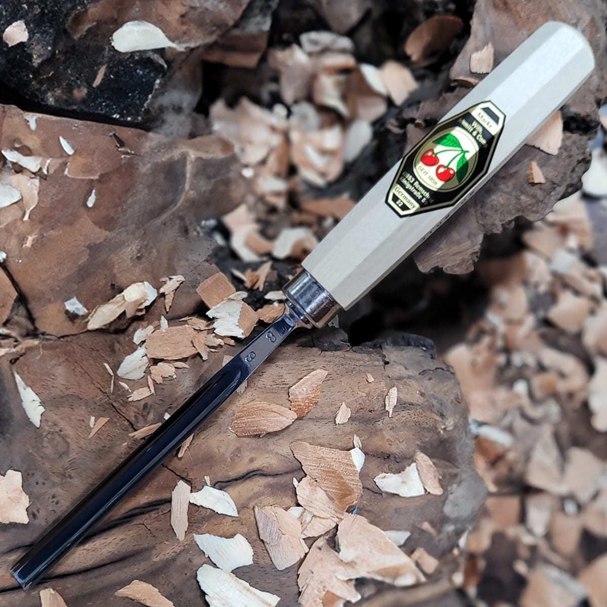 Set 3157 LRT de 12 Gubias 4 Mini Piedras de Arkansas y 1 Estuche de Cuero Two Cherries para Tallado41