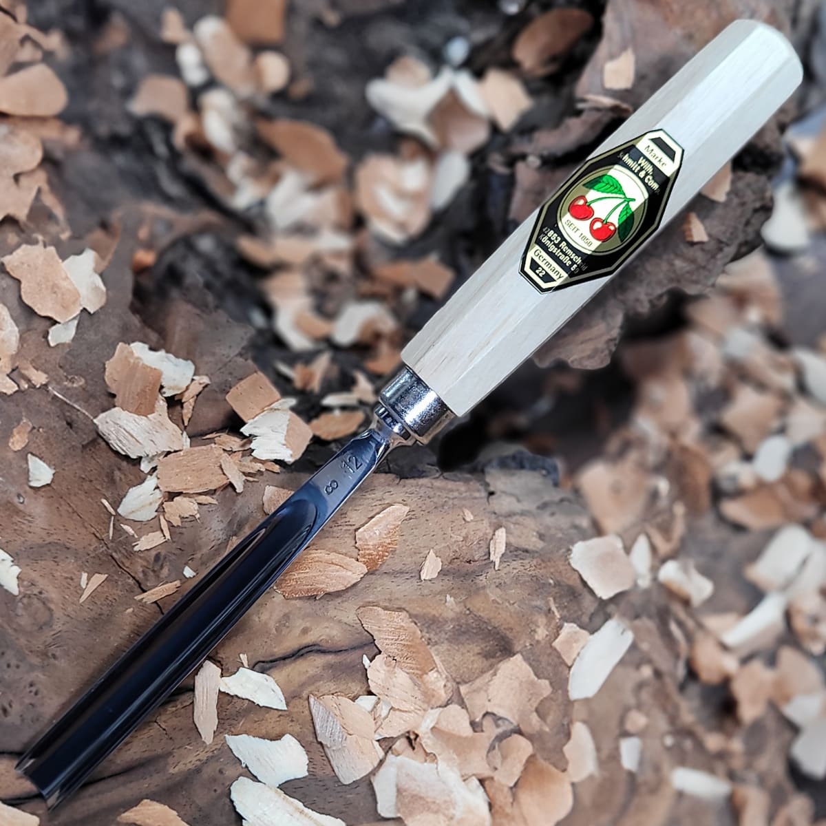 Set 3157 LRT de 12 Gubias 4 Mini Piedras de Arkansas y 1 Estuche de Cuero Two Cherries para Tallado44