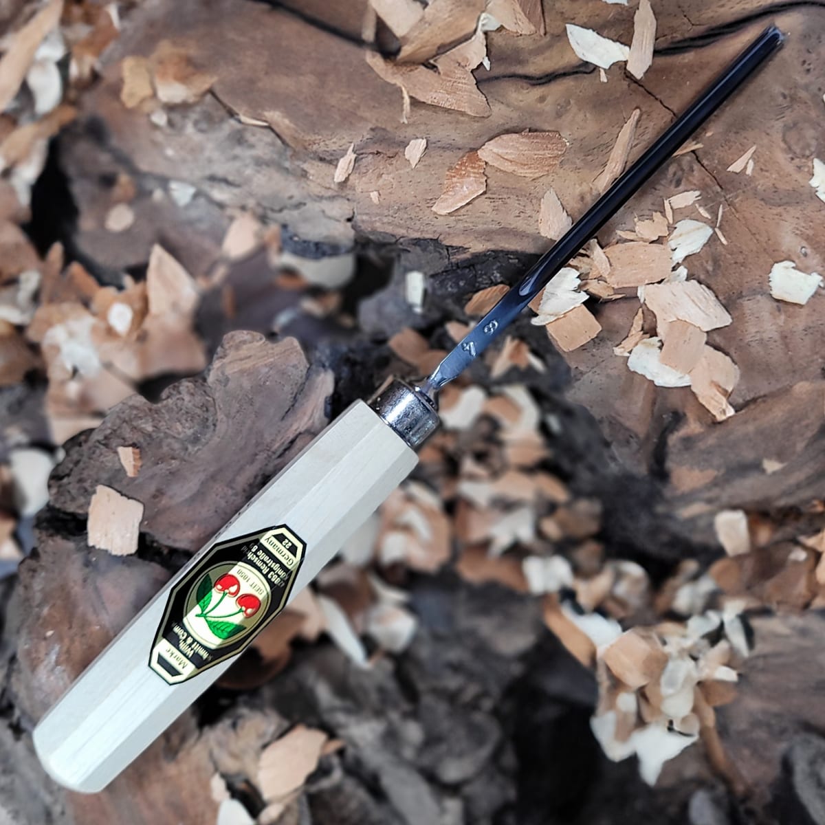 Set 3157 LRT de 12 Gubias 4 Mini Piedras de Arkansas y 1 Estuche de Cuero Two Cherries para Tallado46