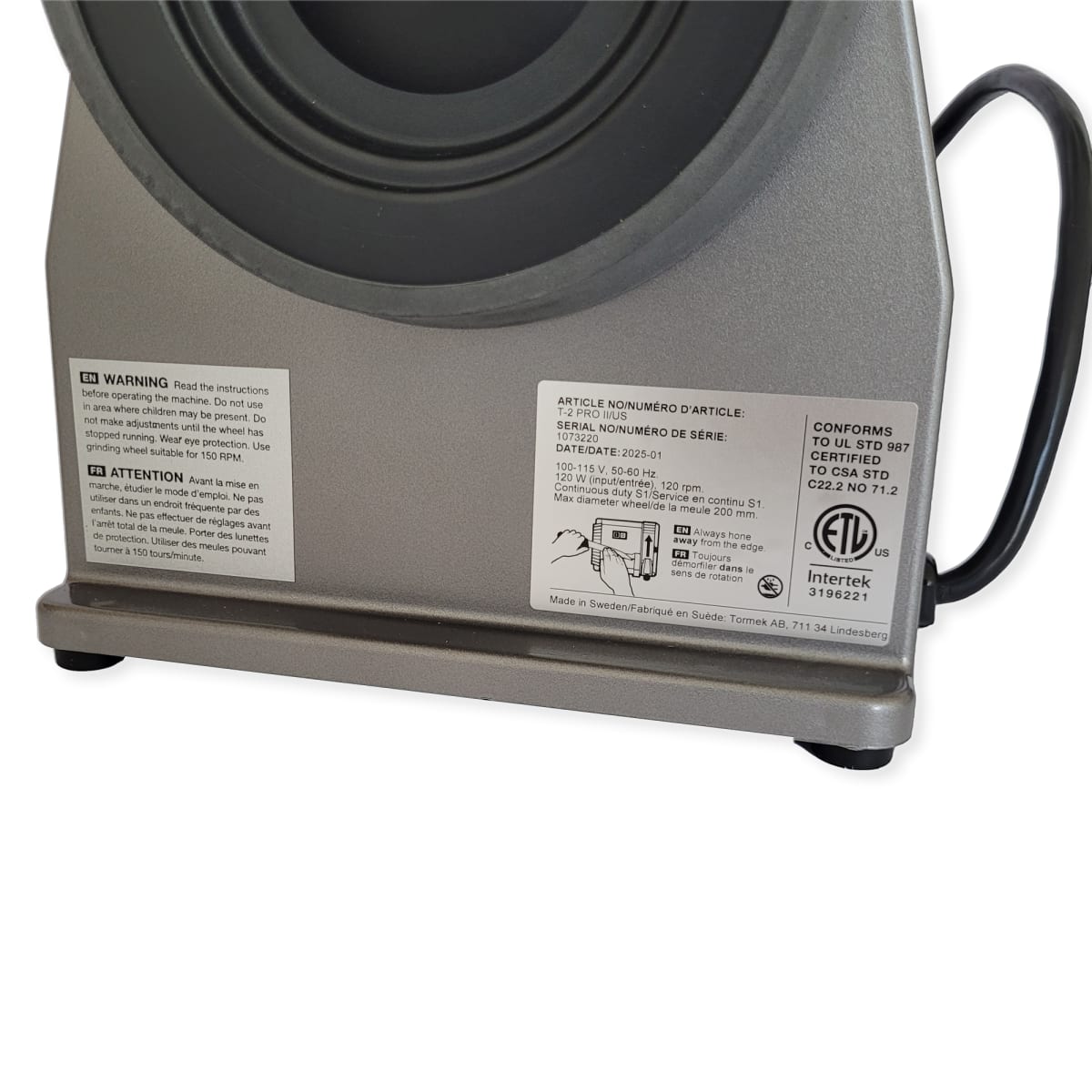 Afiladora Profesional para Cuchillos de Cocina Tormek T2 Piedra Diamantada Grano 6007