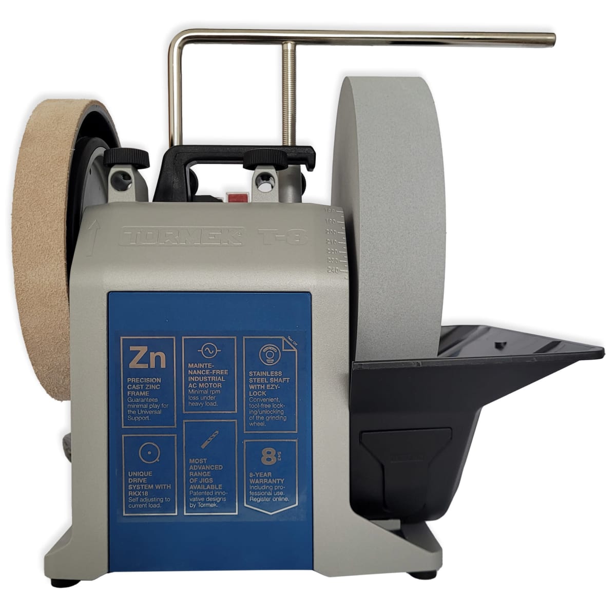 Pack Afiladora Tormek TORMT8 con Kit de Guias de Afilado HTK-1006 y TNT-80817