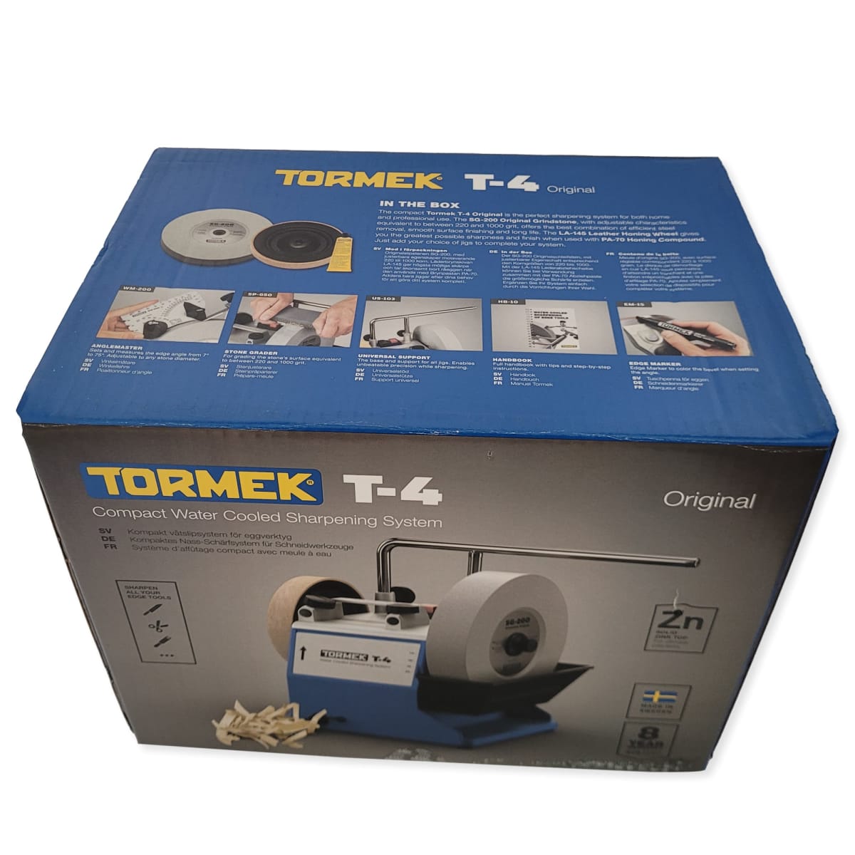 Pack Afiladora Tormek TORMT4 con Kit de Guias de Afilado HTK-1006 y TNT-80824