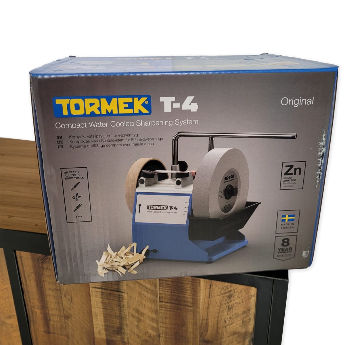 Pack Afiladora Tormek TORMT4 con Kit de Guias de Afilado HTK-1006 y TNT-80826