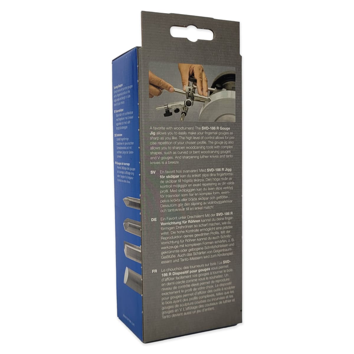 Guia SVD-186 Tormek para Afilado de Gubias para Tallado y Gubias para Torneria6