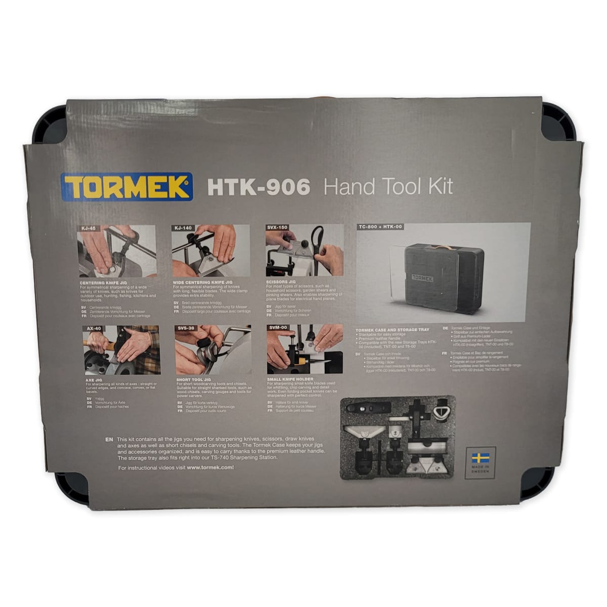 Pack Afiladora Tormek TORMT8 con Kit de Guias de Afilado HTK-1006 y TNT-8085