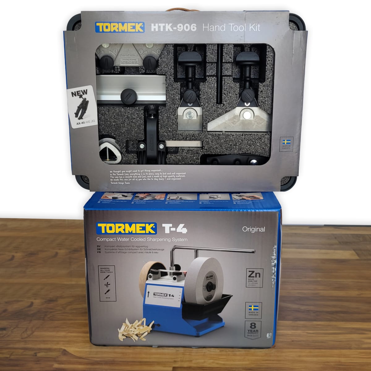 Pack Afiladora Tormek TORMT4 con Kit de Guias de Afilado HTK-1006 y TNT-8084