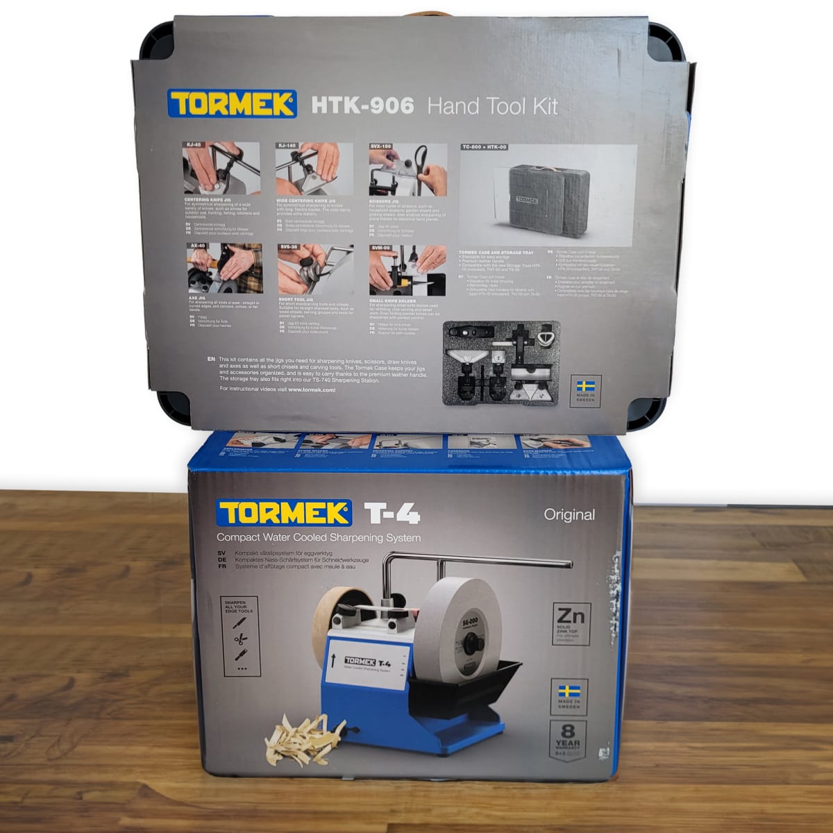 Pack Afiladora Tormek TORMT4 con Kit de Guias de Afilado HTK-1006 y TNT-8083