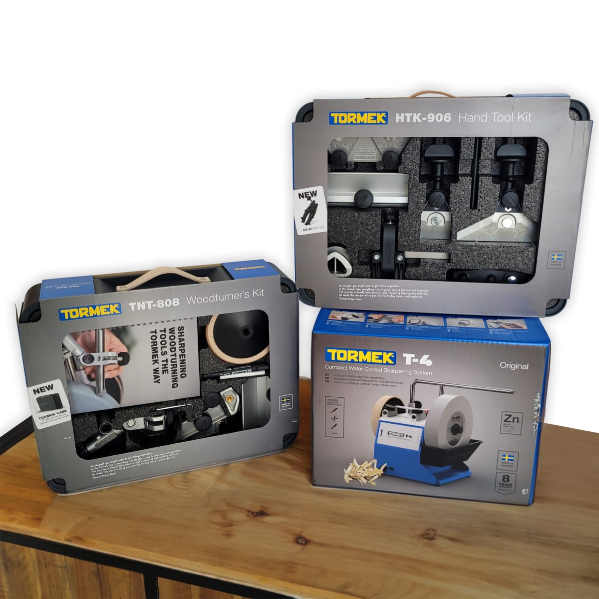 Pack Afiladora Tormek TORMT4 con Kit de Guias de Afilado HTK-1006 y TNT-808 0