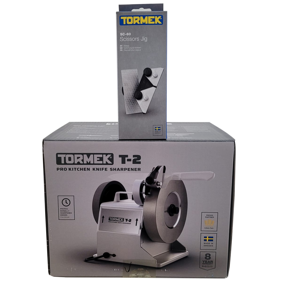 Pack Afiladora Tormek T2 + Guia SC-60 para Afilado de Tijeras2