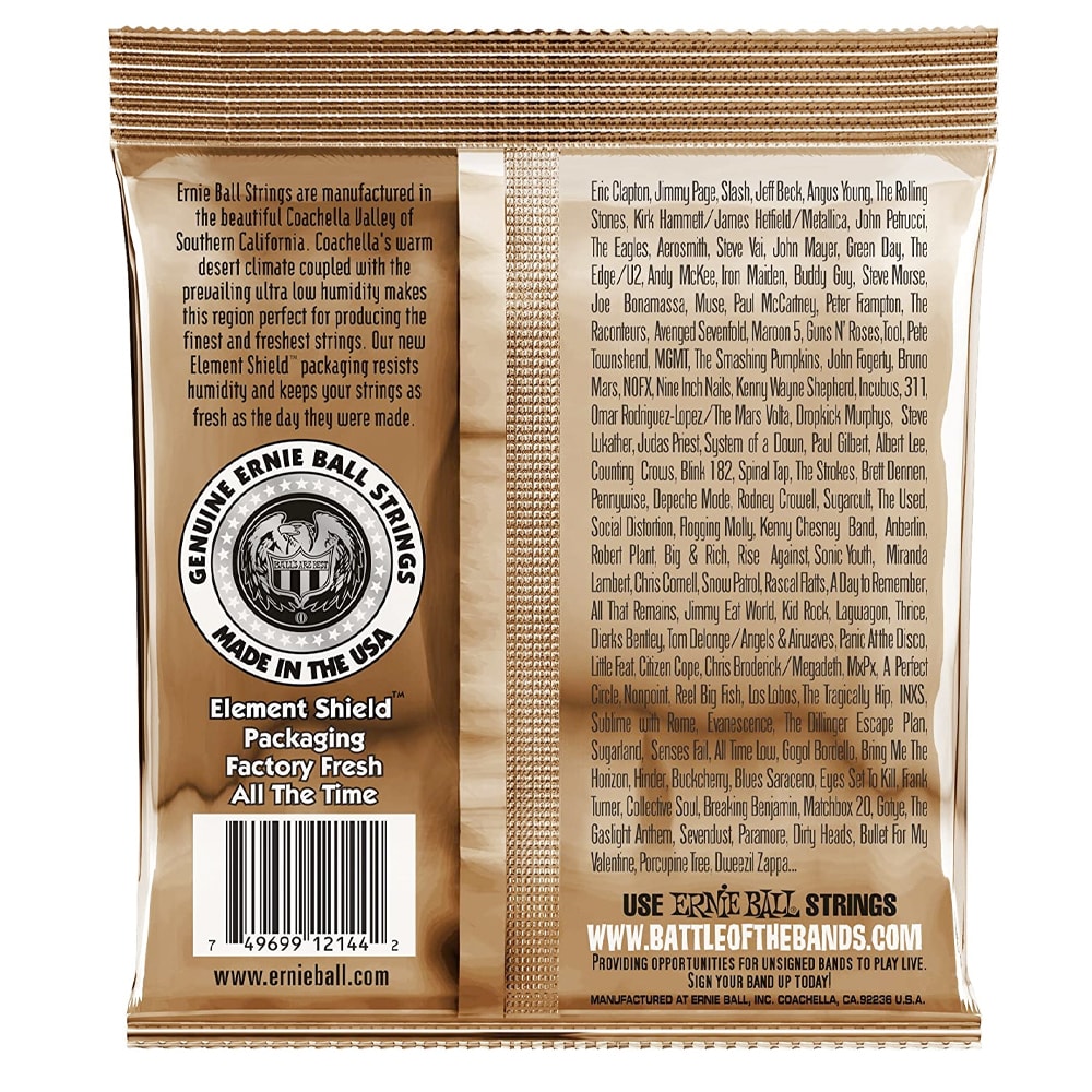 Cuerdas 2153 para Guitarra Electroacustica. 12-String. Earthwood Phosphor Bronze Light .009 .009 - .046 .0262