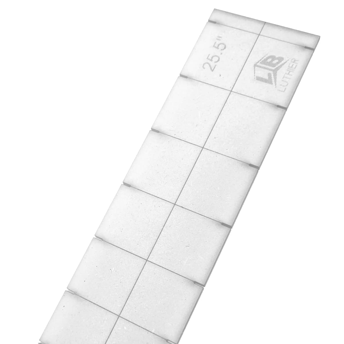 Plantilla en Acrilico Tipo Fender para Diapason. Escala 25.5