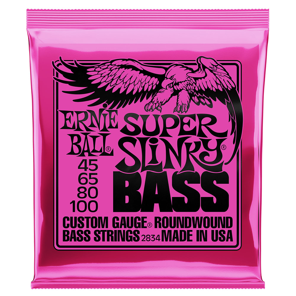 Cuerdas Mod: 2834 para Bajo Electrico. 4-String. Super Slinky .045 - .100 0