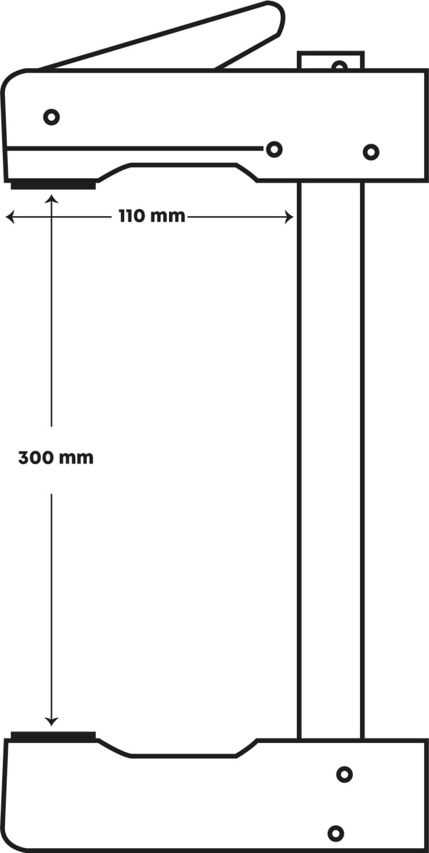 Prensa Klemmsia. Mod: 0030 Sargento de 300 mm de largo2