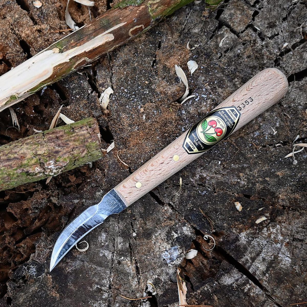 Cuchillo Two Cherries 3353 para Tallado de Madera3