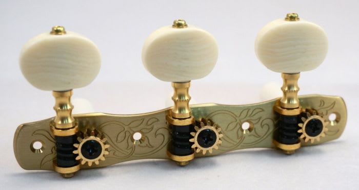Clavijero Guitarra Clásica Gotoh 3L+3R Gold 35G1800-2M Bronce Sólido3