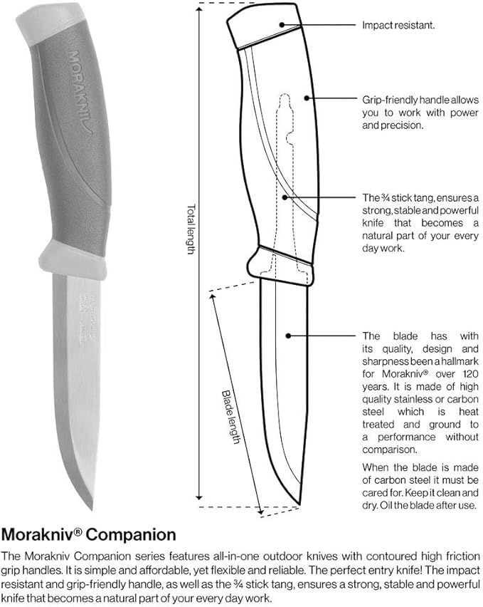 Cuchillo Morakniv Companion 14071 Outdoor Sports Color Dala Red14
