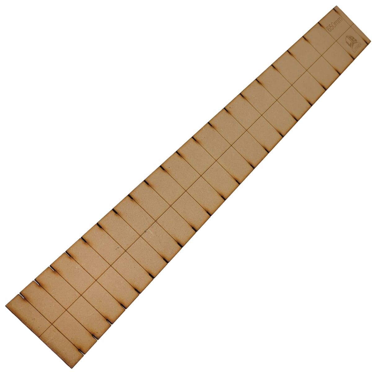 Plantilla en MDF para Diapason de Guitarra Clasica. Escala 6502