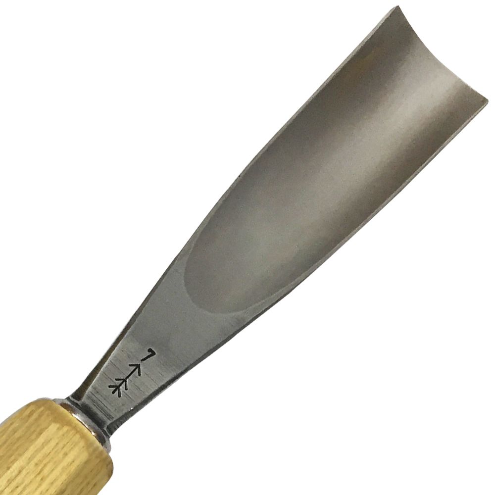 Gubia No 7L Semi Curva de 30 mm de ancho para hacer Cuchara o Cuenco2