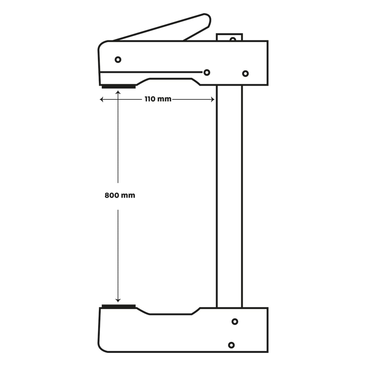 Prensa Klemmsia. Mod: 0080 Sargento de 800 mm de largo2