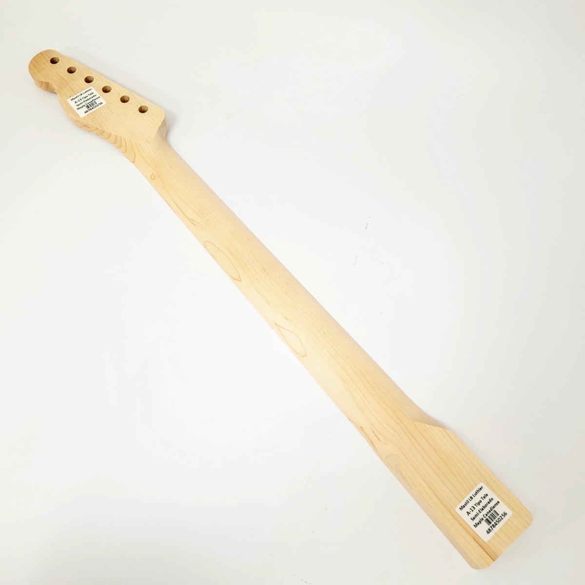 Mastil LB Luthier A-13 Tipo Tele Semi Elaborado de Maple Canadiense Especial4
