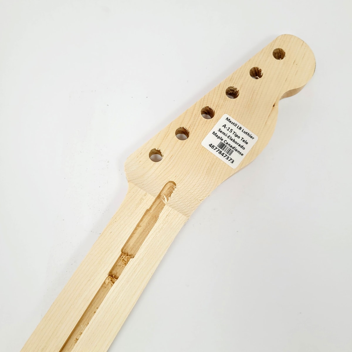 Mastil LB Luthier A-15 Tipo Tele Semi Elaborado de Maple Canadiense Especial2