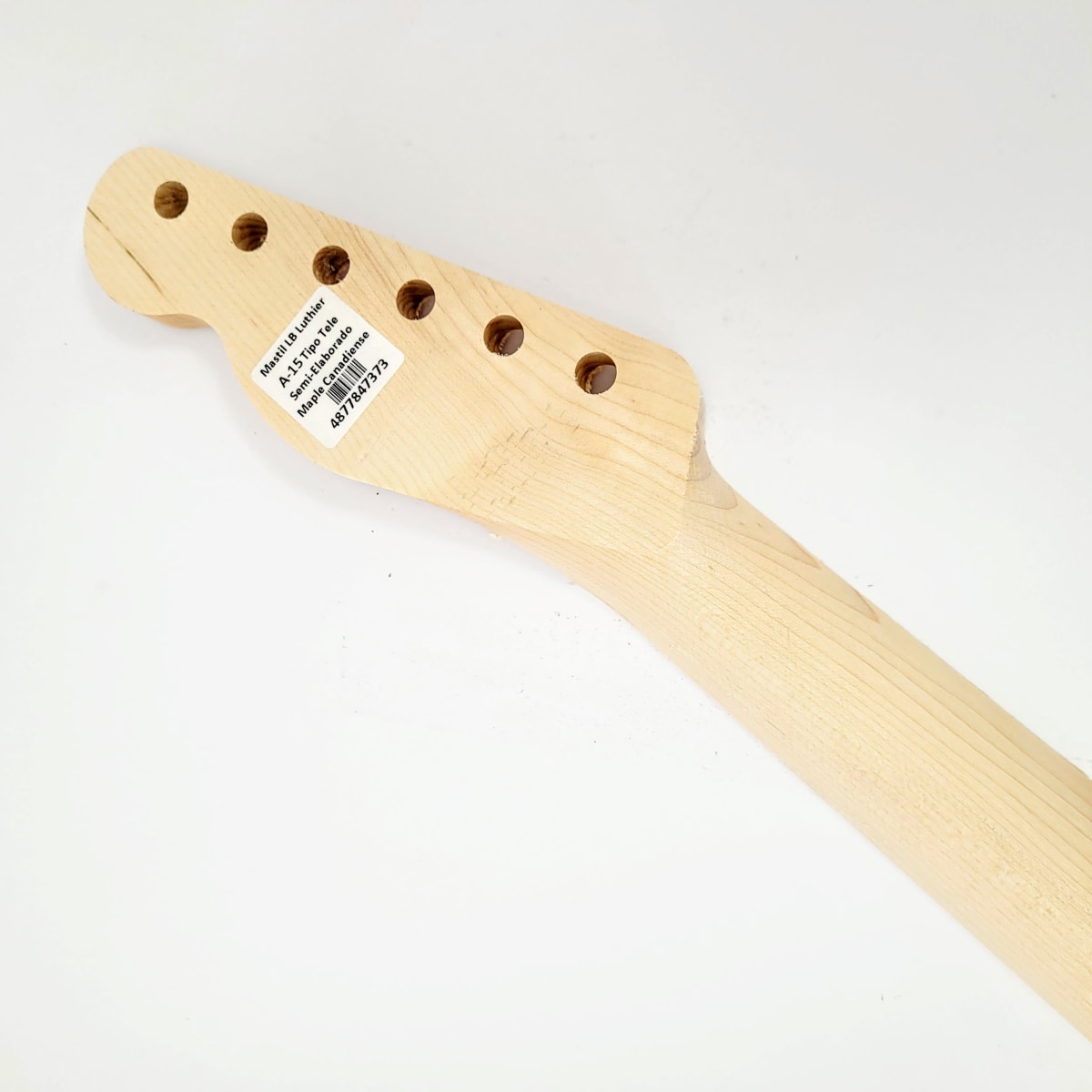 Mastil LB Luthier A-15 Tipo Tele Semi Elaborado de Maple Canadiense Especial5