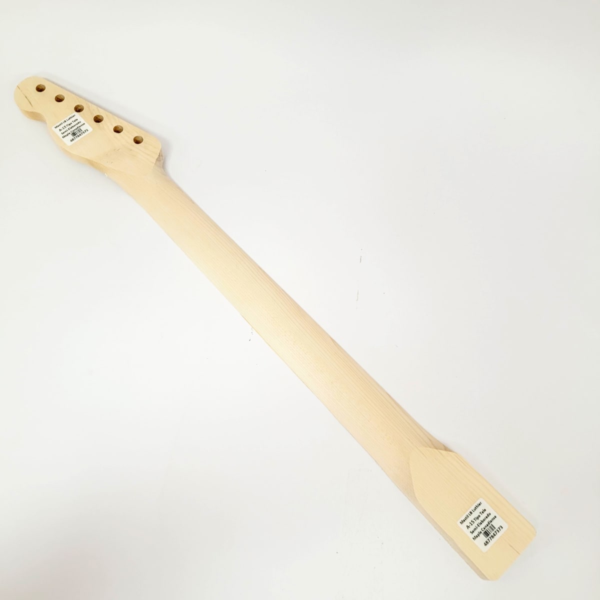 Mastil LB Luthier A-15 Tipo Tele Semi Elaborado de Maple Canadiense Especial4