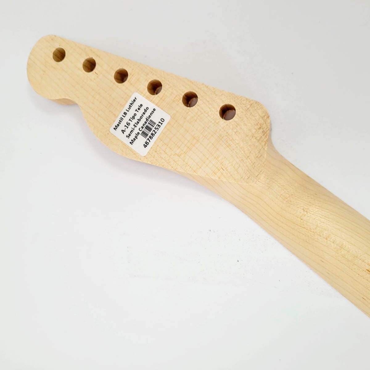 Mastil LB Luthier A-16 Tipo Tele Semi Elaborado de Maple Canadiense Especial5