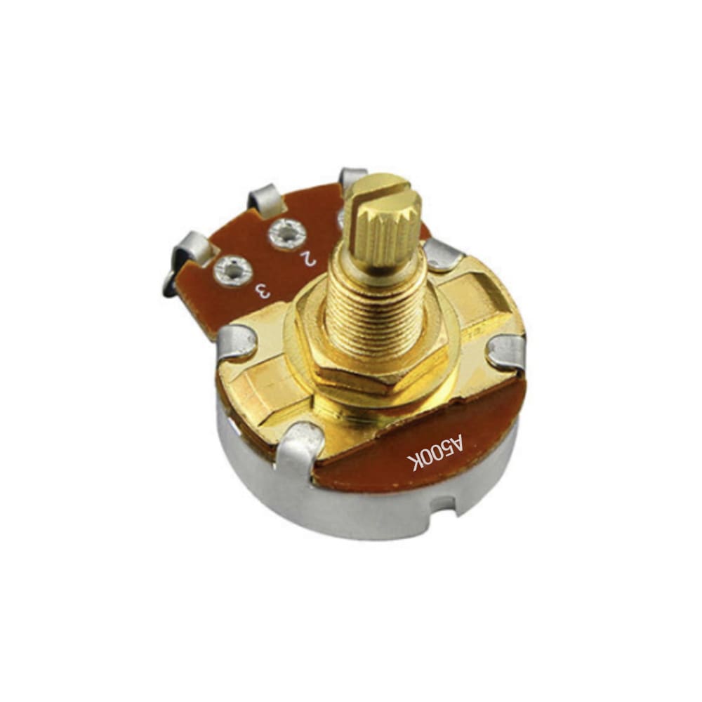 Potenciometro Grande. Mod: CP. 500K A. Vastago Largo 0