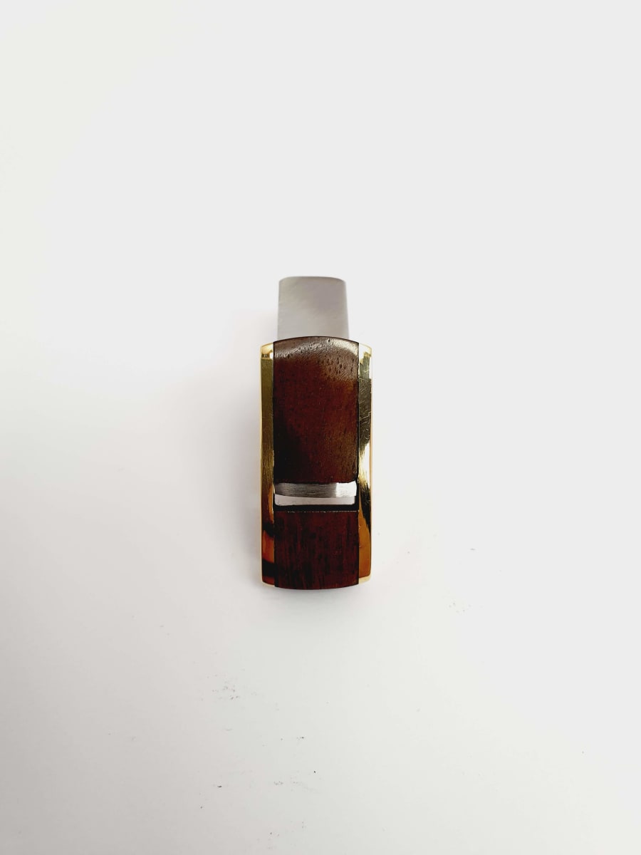 Mini Cepillo de Bronce-Ebano de 36 mm con Base Curva6