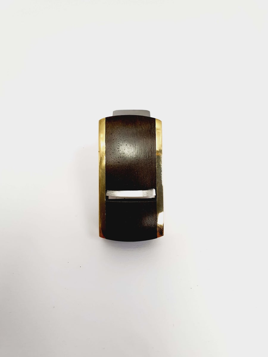 Mini Cepillo de Bronce-Ebano de 45 mm con Base Curva6