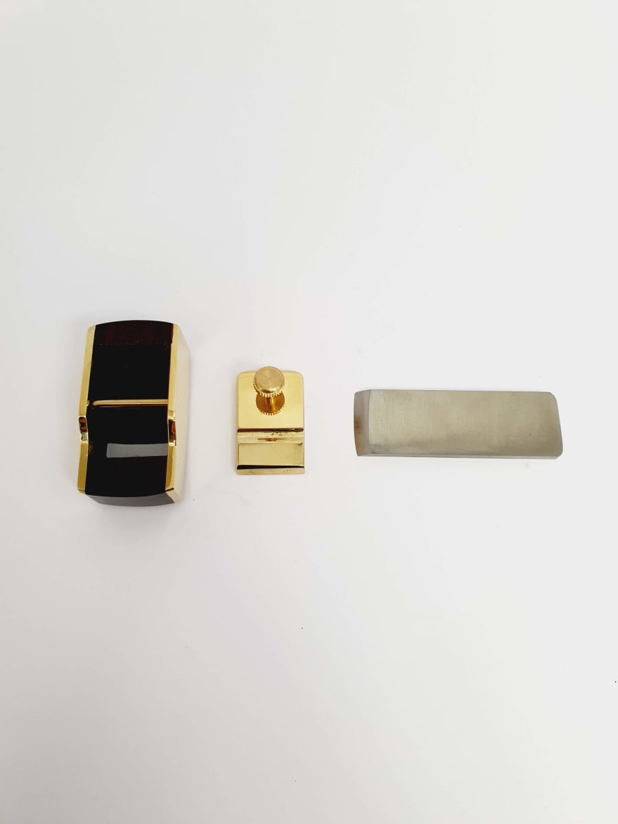 Mini Cepillo de Bronce-Ebano de 52 mm con Base Curva8