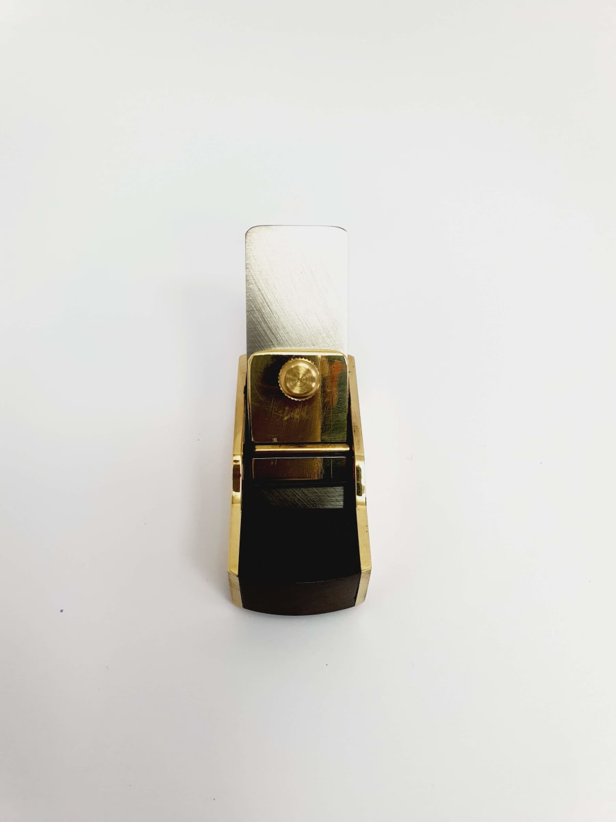 Mini Cepillo de Bronce-Ebano de 62 mm con Base Curva2