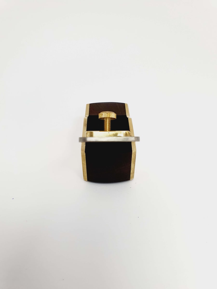 Mini Cepillo de Bronce-Ebano de 62 mm con Base Curva5