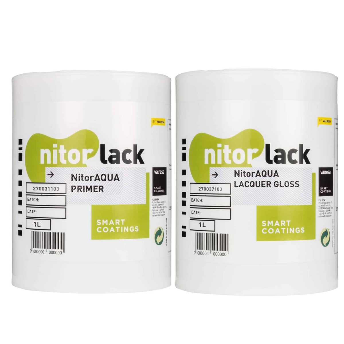 Pack Primer + Lacquer Gloss NitorAqua de Nitorlack 1 lt2