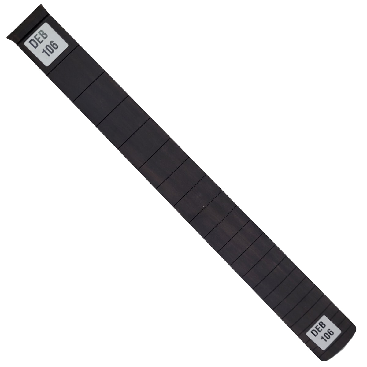 Diapasón Ranurado DEB-106 de Ébano Africano Especial para Guitarra Tipo Fender Escala 25.5