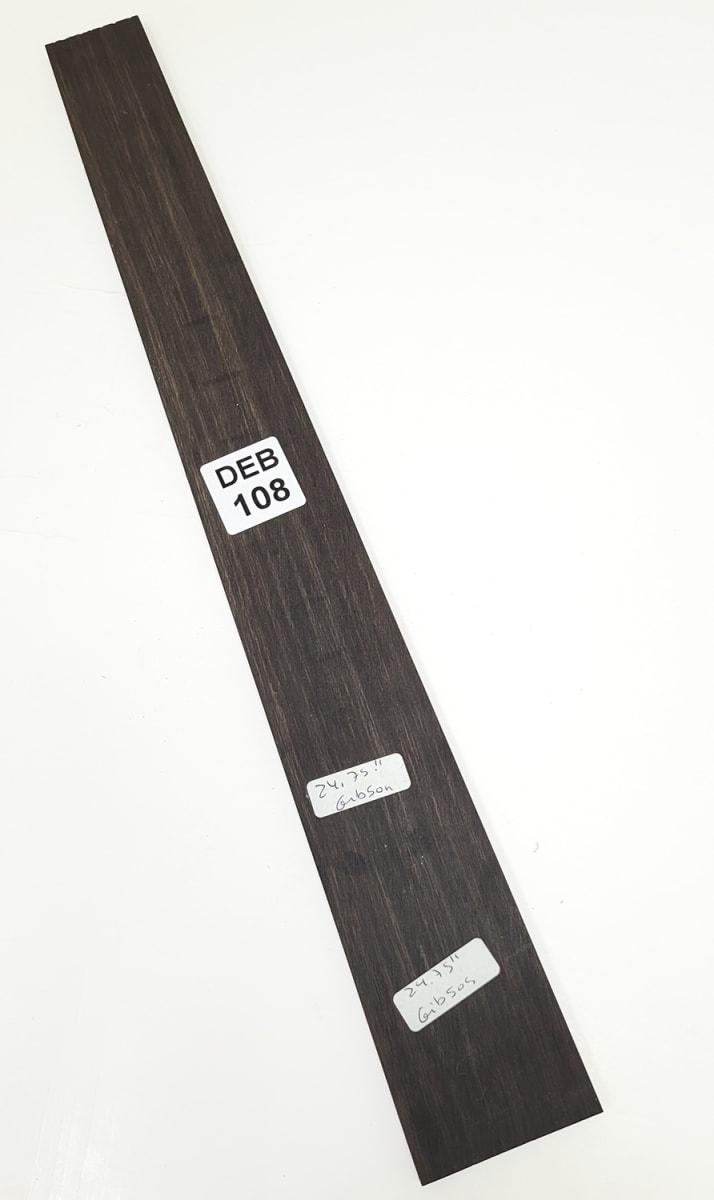 Diapason Ranurado REF: DEB-108 de Ebano - Escala 24.75