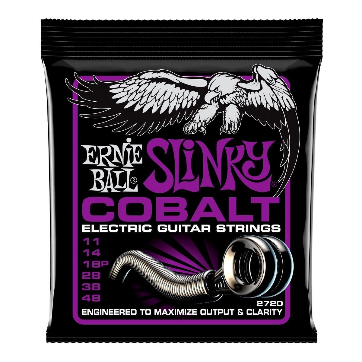2720 Cuerdas para Guitarra Electrica. 6-String. Slinky Cobalt .011 - .0481