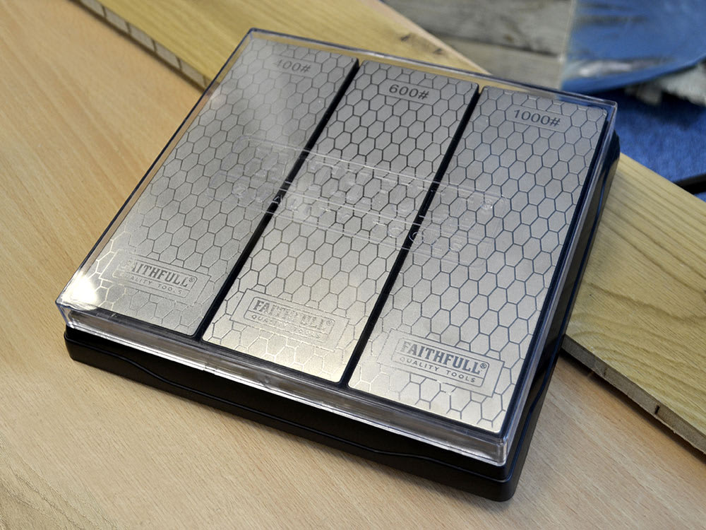 Set de Piedras Diamantadas para Afilar. Mod: FAIDWTRIPLE. Granos: 400 - 600 - 10004