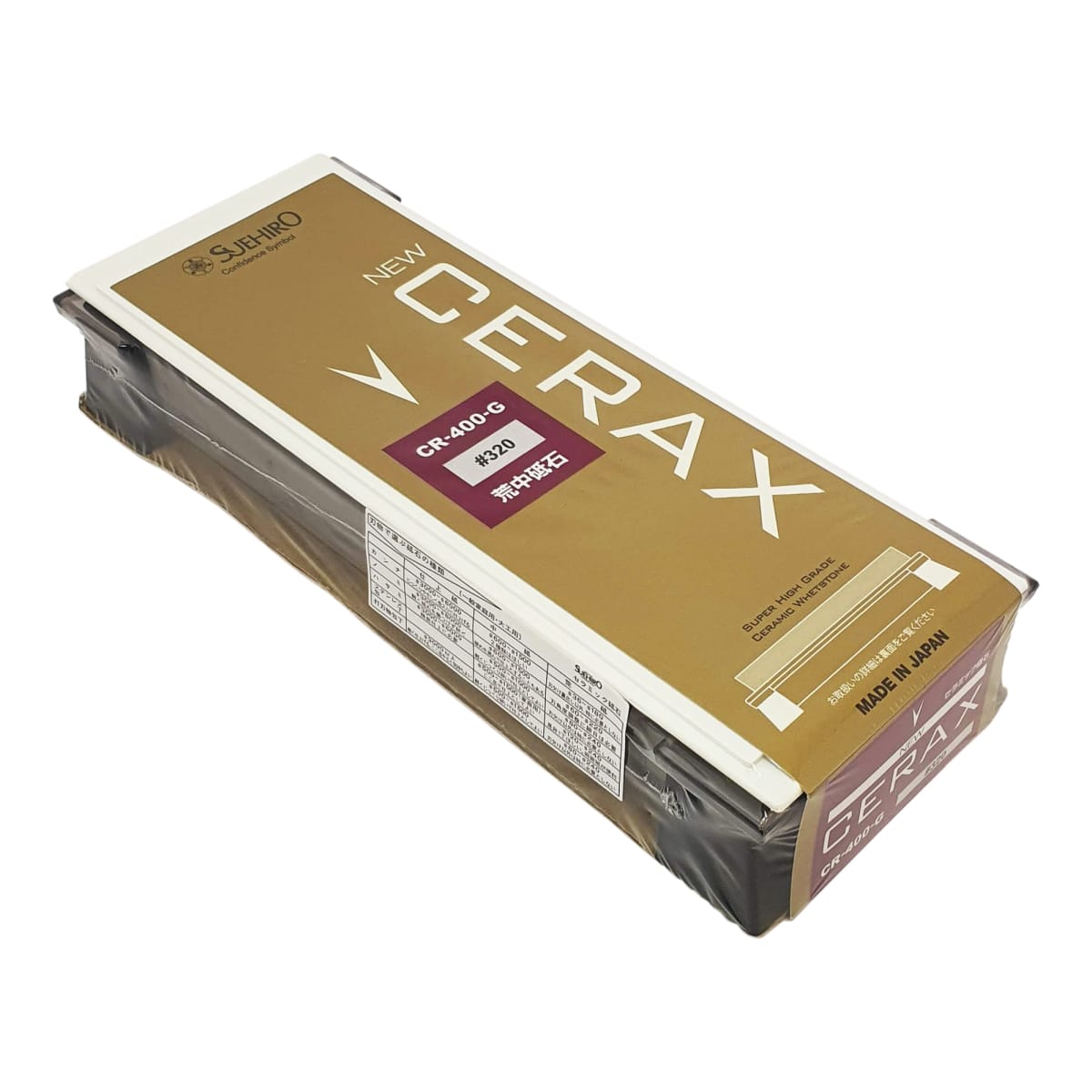 Piedra Cerax Plana Mod: CR-400-G para Afilado de Formones, Cuchillos, Cepillos. Grano 3203