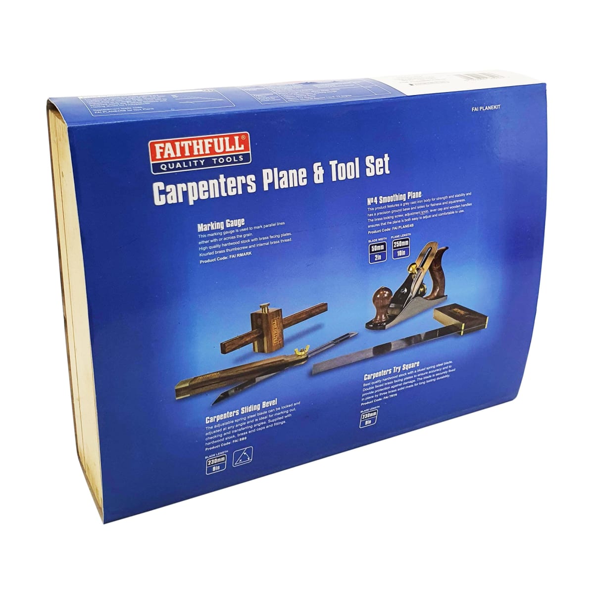 Kit de Herramientas para Carpinteria. Mod: FAIPLANEKIT2