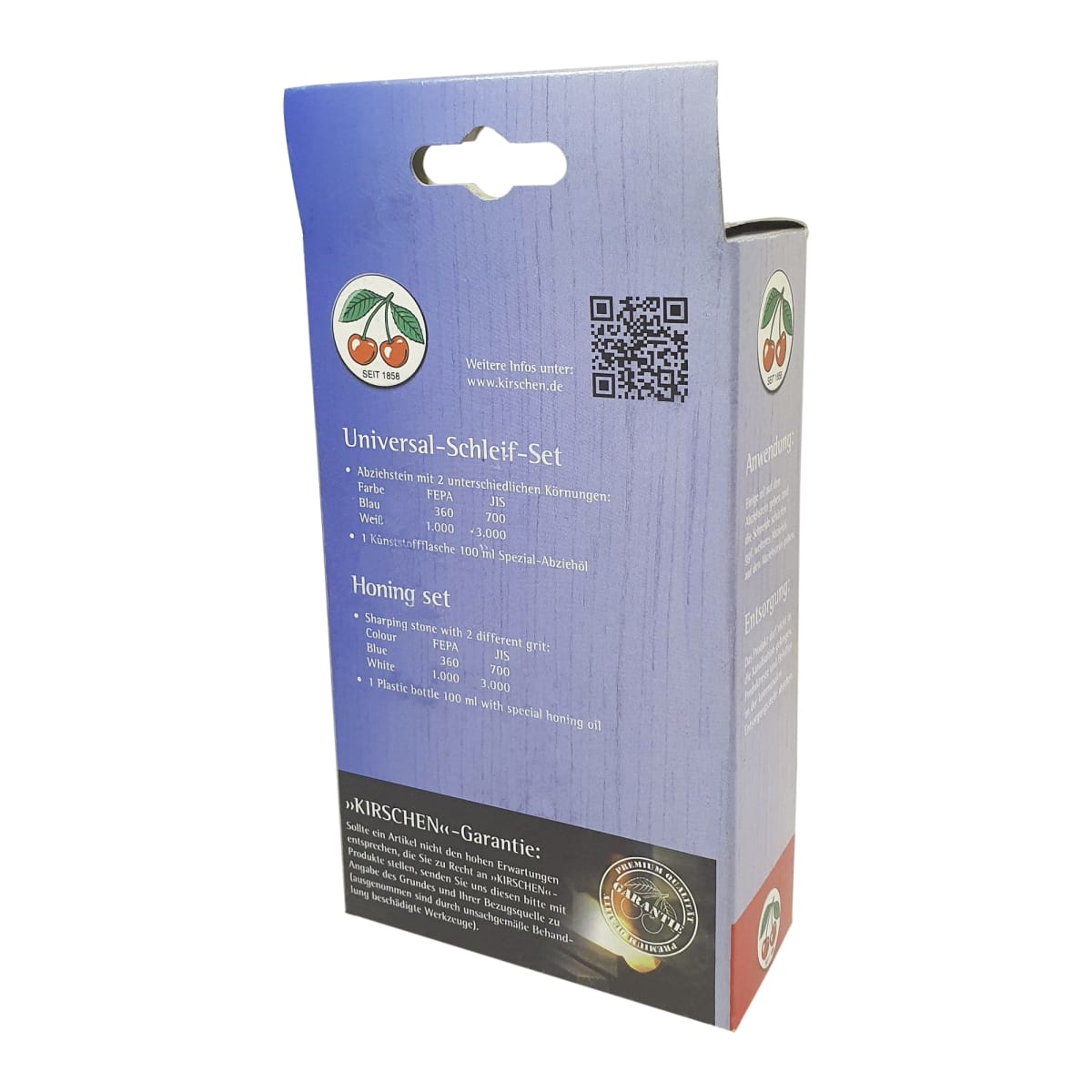 Set de 1 Piedra Rectangular 3703 Two Cherries de Doble Grano 360/1000 y 1 Aceite para Afilado2